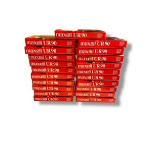 Lot of 21 Maxell Audio Cassettes 90 Minutes Normal Bias UR New Sealed